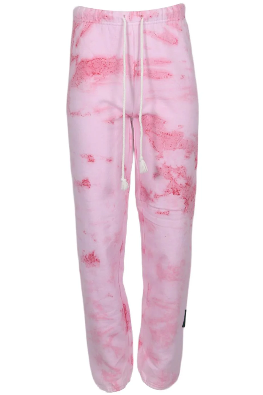 DANZY TIE DYED COTTON JERSEY TRACK PANTS SMALL