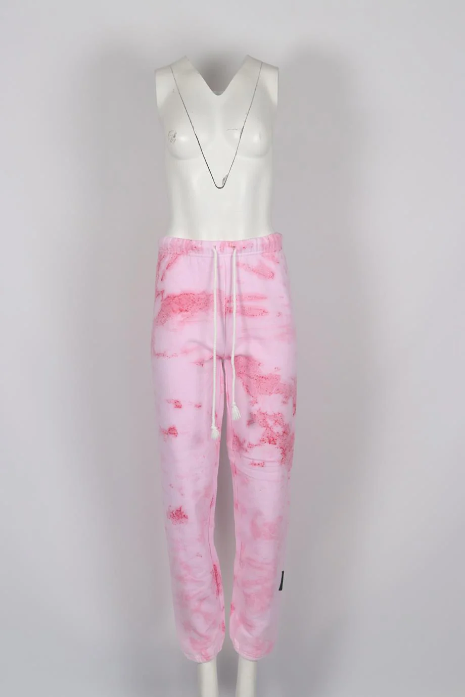 DANZY TIE DYED COTTON JERSEY TRACK PANTS SMALL - Image 2