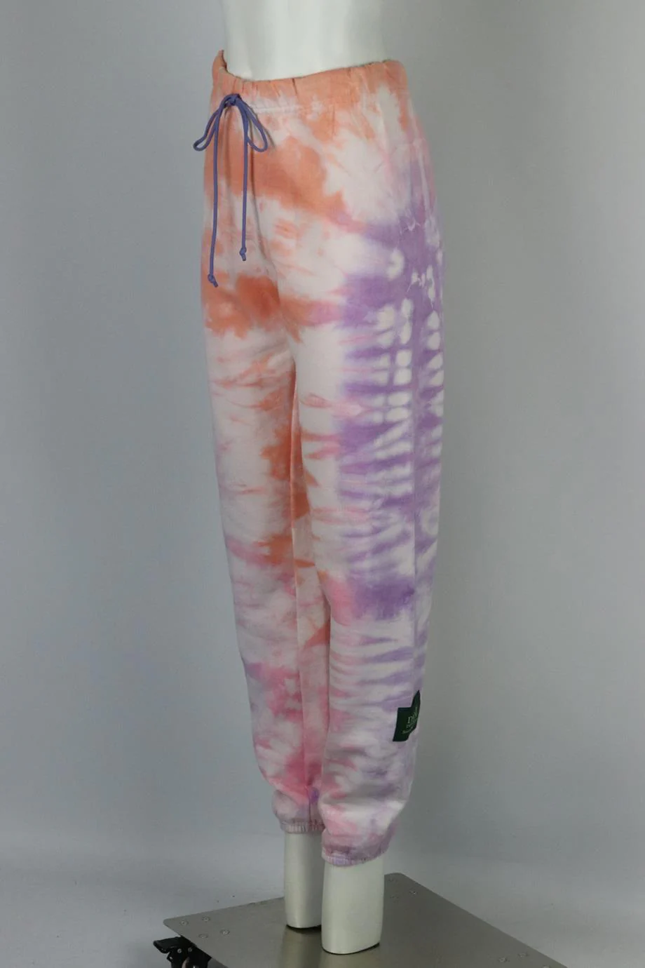 DANZY TIE DYED COTTON JERSEY TRACK PANTS SMALL - Image 3