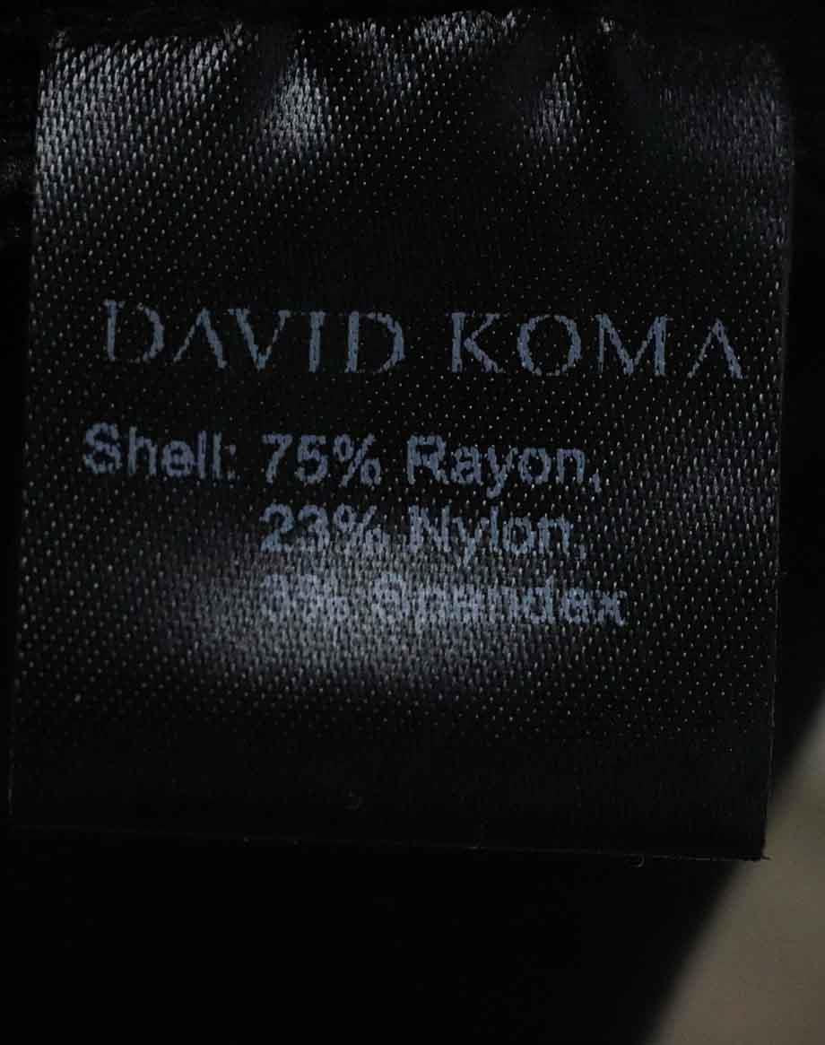 DAVID KOMA EMBELLISHED STRETCH KNIT MINI DRESS LARGE - Image 7