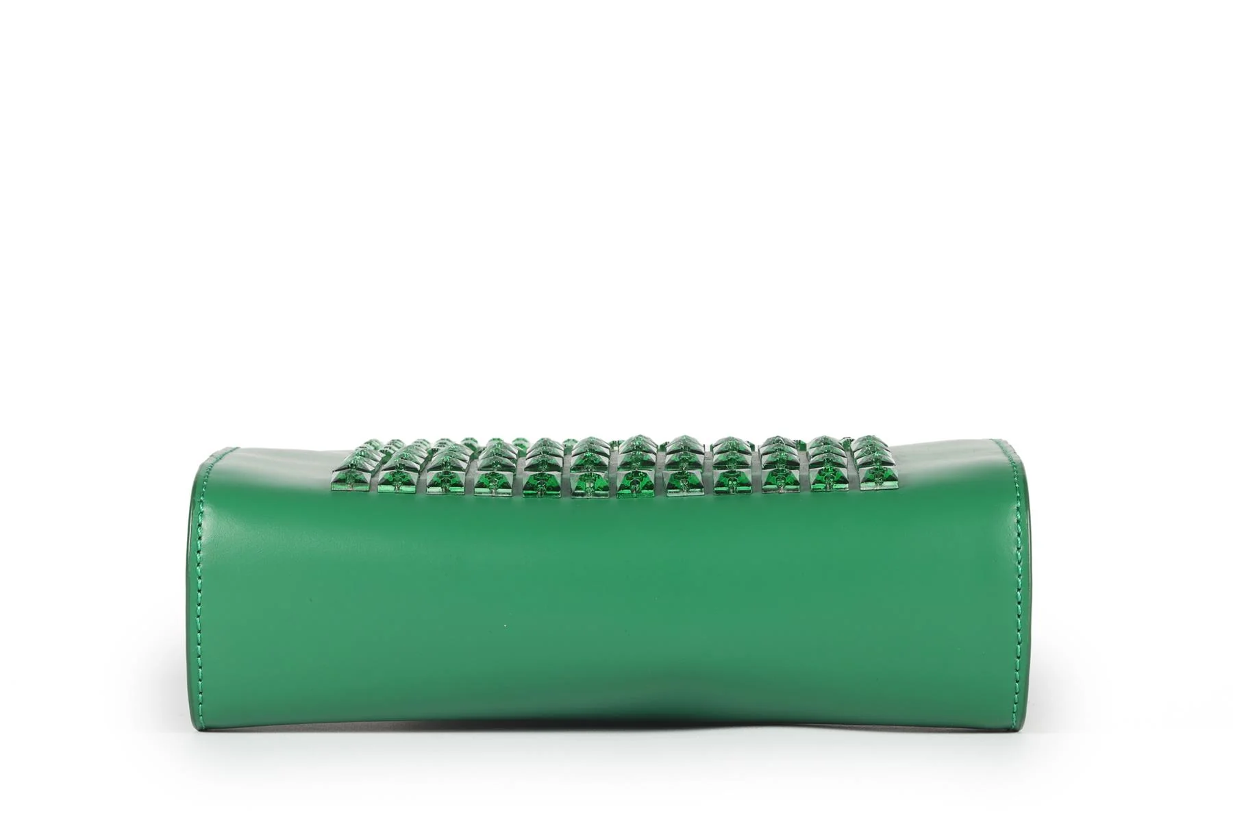 DAVID KOMA GREEN LEATHER SHOULDER BAG - Image 8