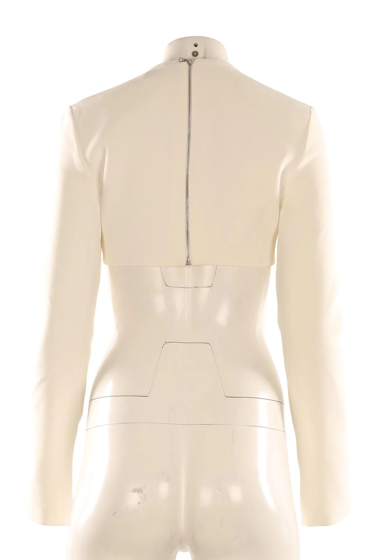 DAVID KOMA IVORY CREPE TOP UK 10 - Image 4