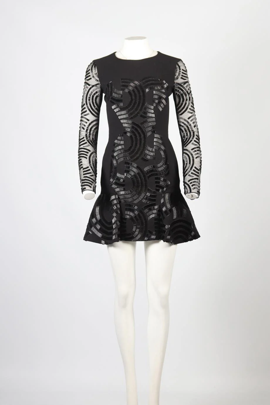 DAVID KOMA WOOL BLEND EMBELLISHED DRESS UK 8 - Image 2