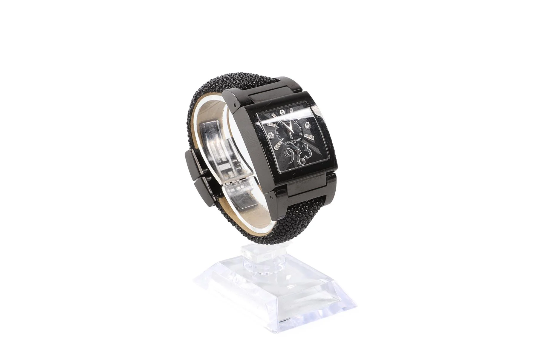 DE GRISOGONO BLACK INSTRUMENTINO WRIST WATCH - Image 2