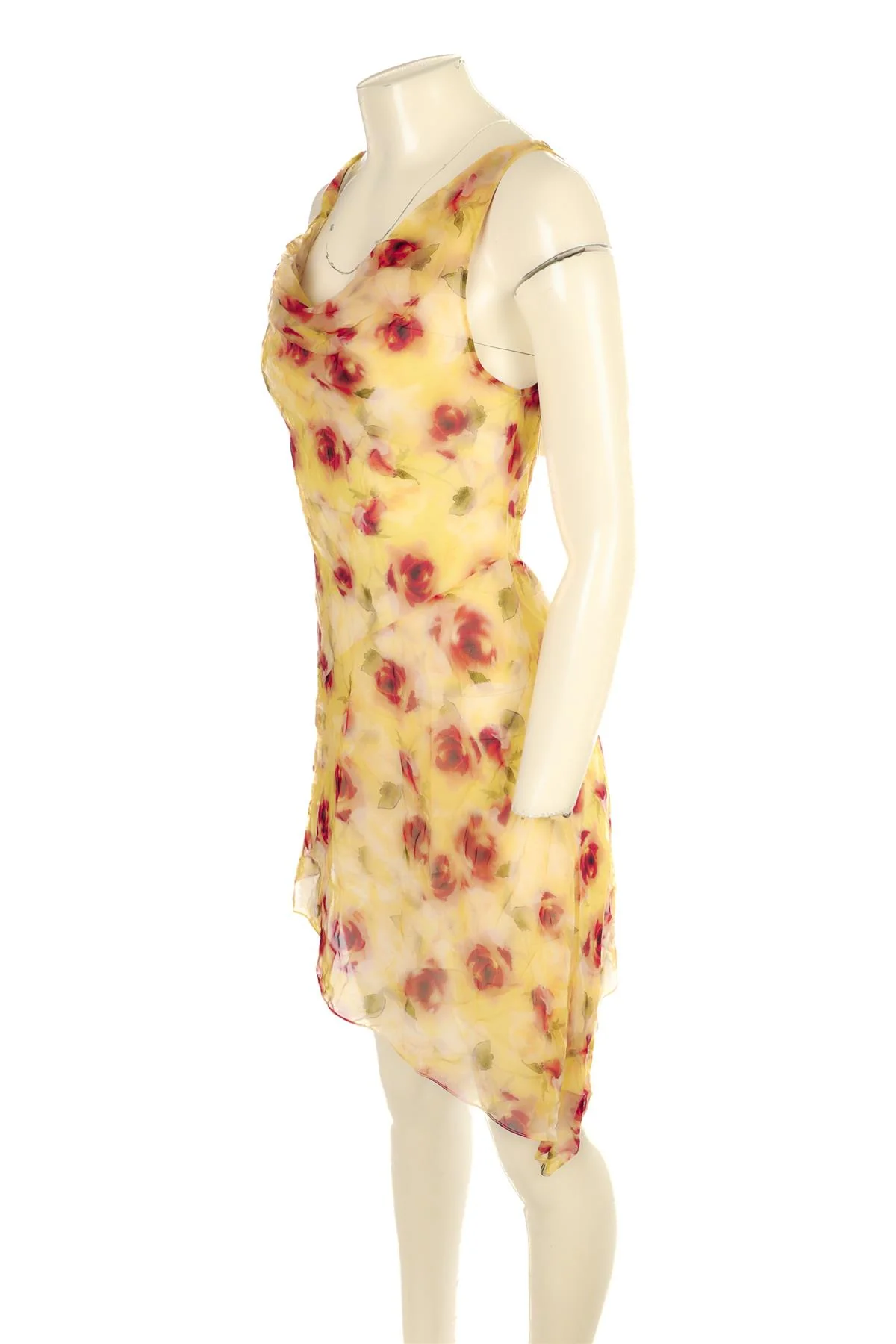 DE LA VALI MULTI SILK MINI DRESS UK 4 - Image 3