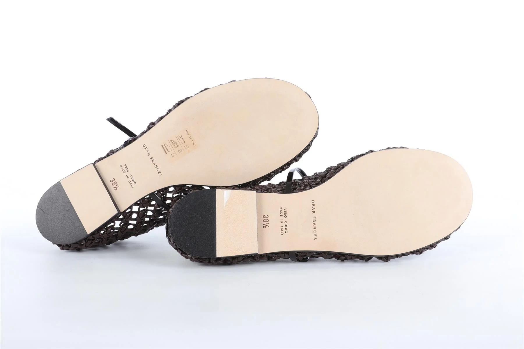 DEAR FRANCES BROWN LEATHER BALLET FLATS EU 38.5 UK 5.5 US 8.5 - Image 6