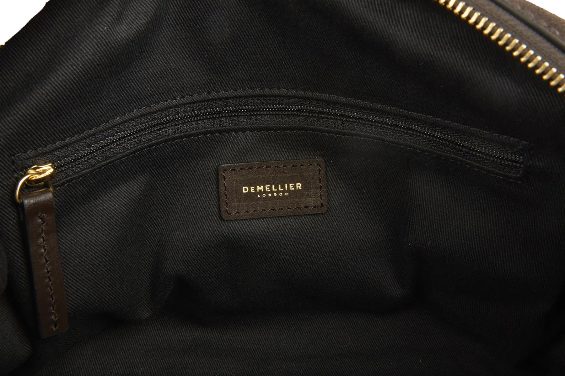 DEMELLIER BROWN THE STOCKHOLM MEDIUM SUEDE TOTE BAG - Image 8