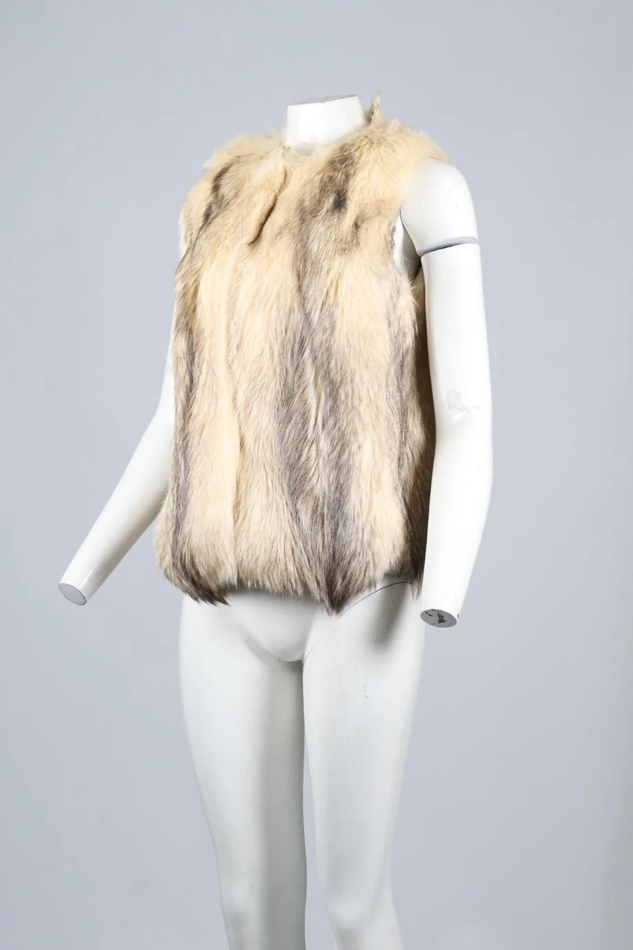 DEREK LAM FOX FUR GILET US 4 UK 8 - Image 3