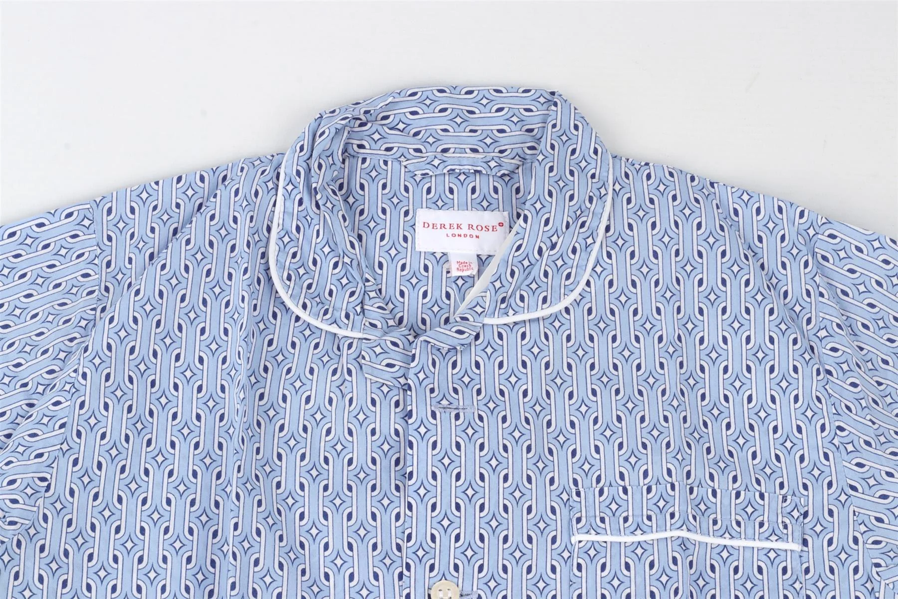 DEREK ROSE BLUE KIDS BOYS PYJAMA SET 7-8 YEARS - Image 3