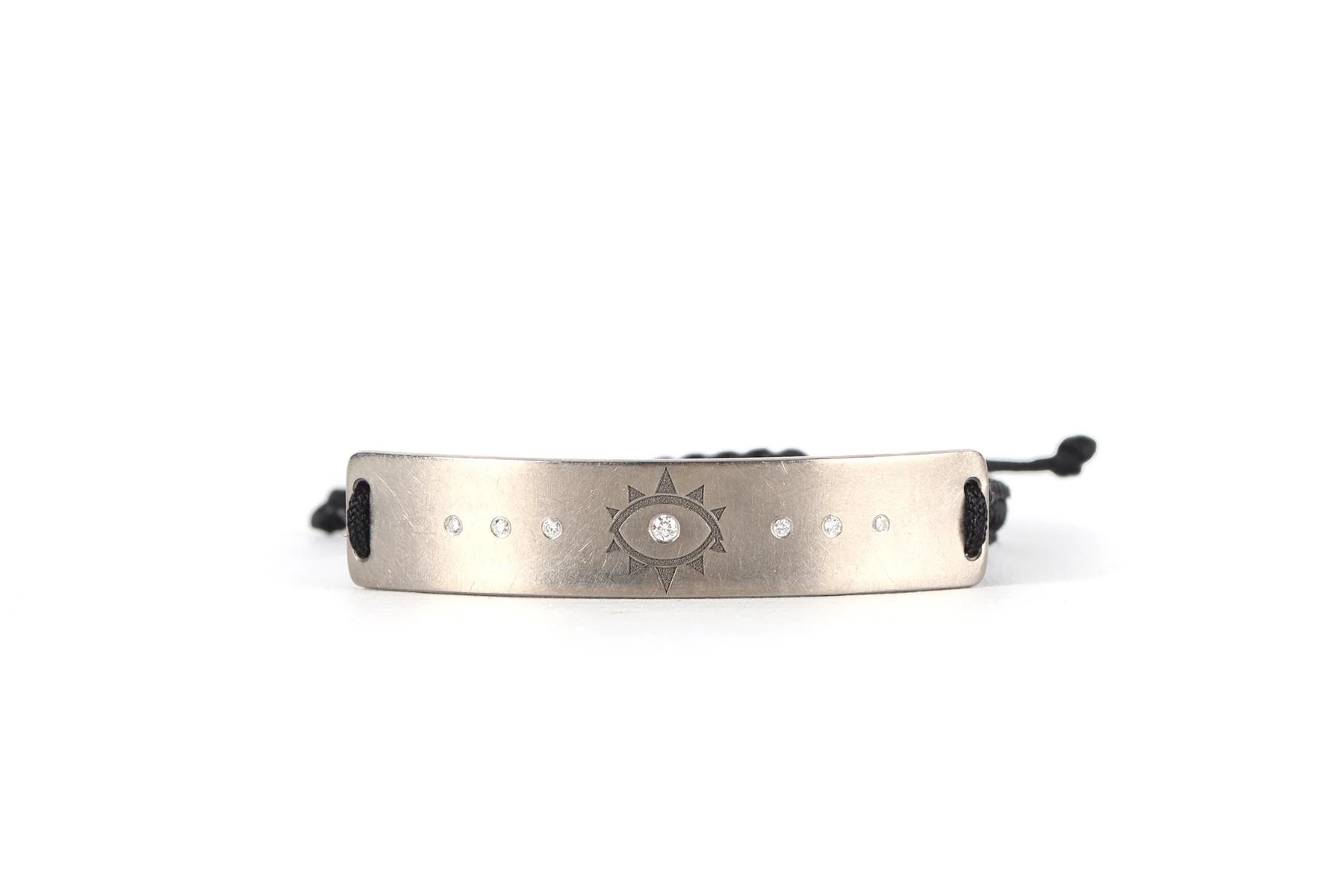 Diane Kordas Black Evil Eye Diamond and Titanium Bracelet - Image 3