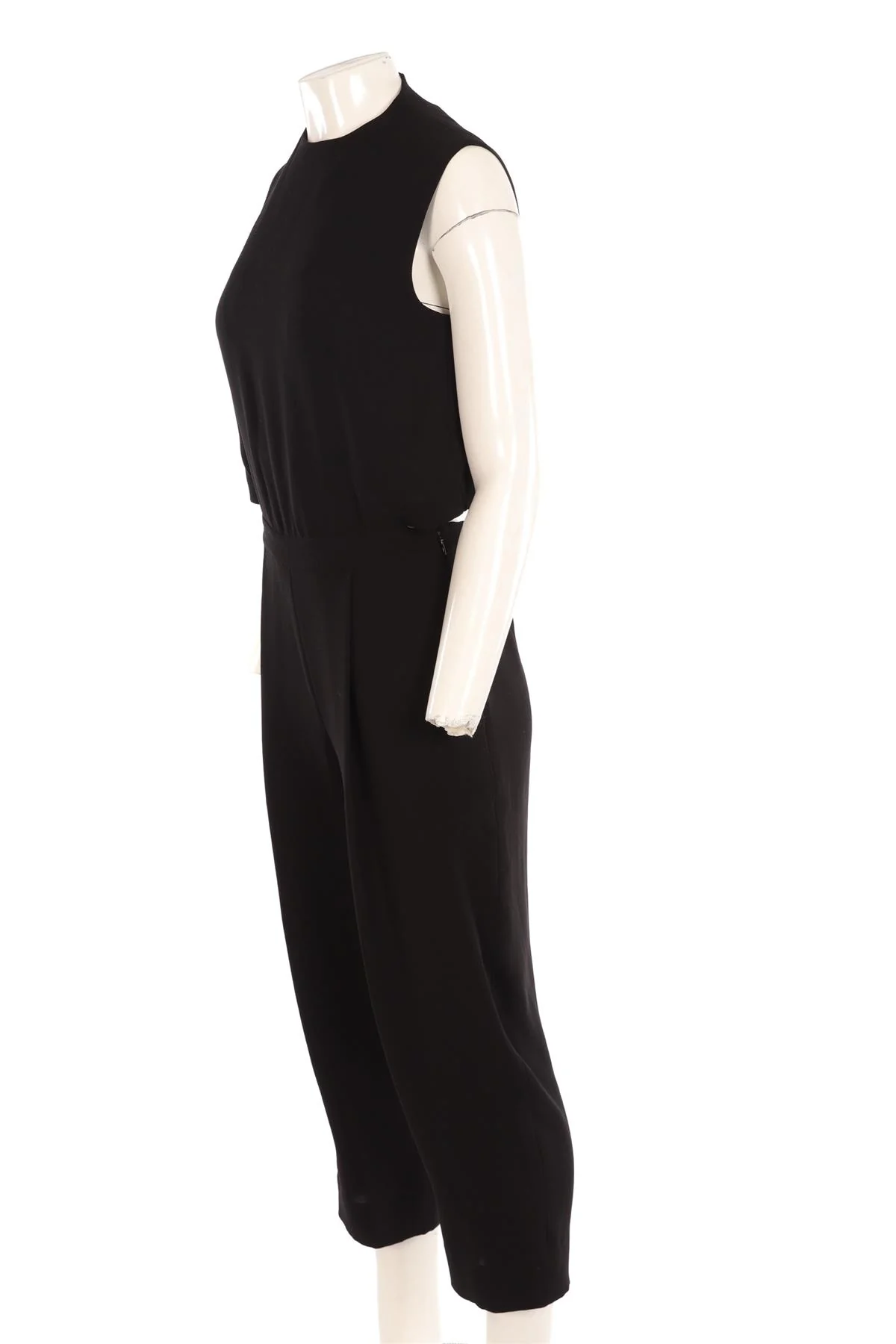 DIANE VON FURSTENBERG BLACK CREPE JUMPSUIT US 6 UK 10 - Image 3