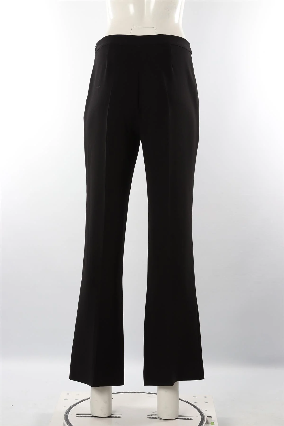 DIANE VON FURSTENBERG BLACK CREPE STRAIGHT LEG PANTS US 6 UK 10 - Image 4