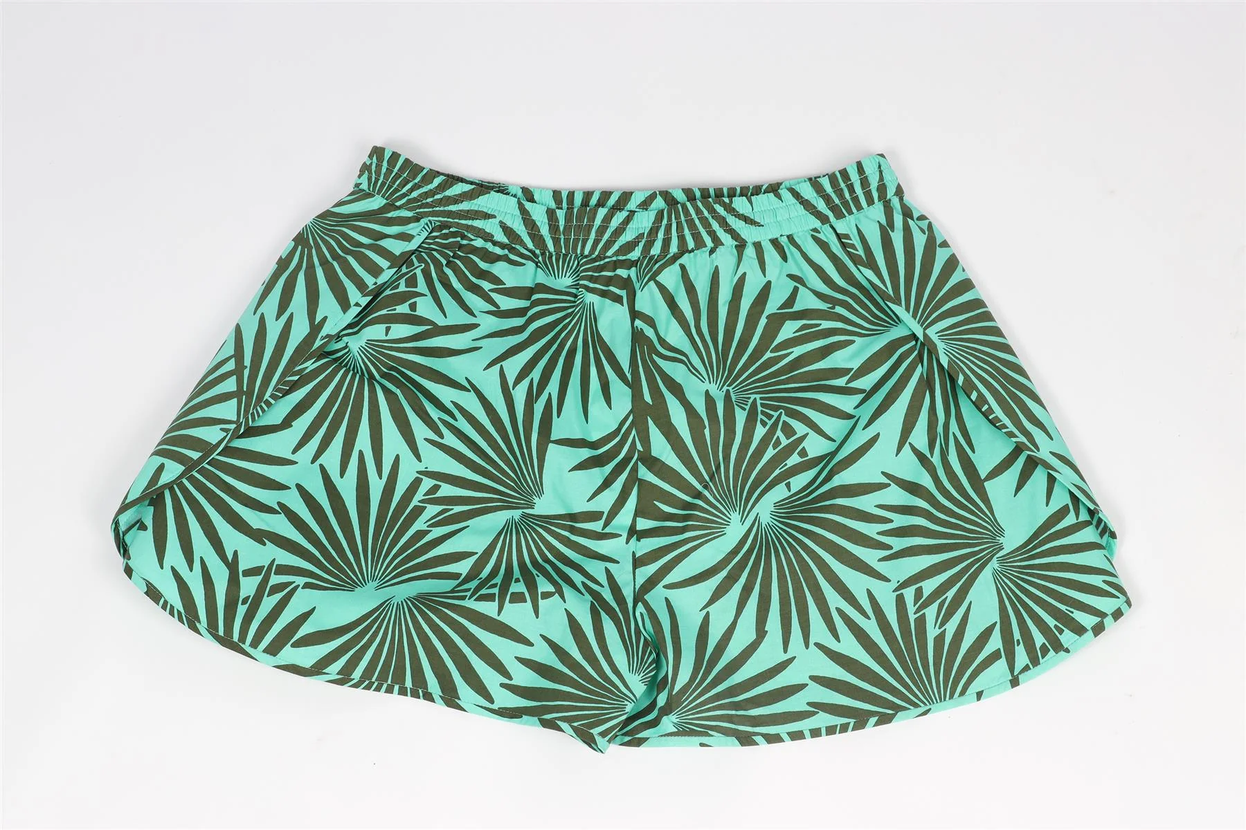 DIANE VON FURSTENBERG GREEN COTTON SHORTS XSMALL - Image 5