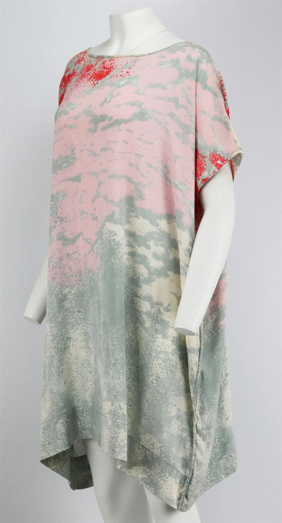 DIANE VON FURSTENBERG PRINTED SILK DRESS SMALL - Image 3