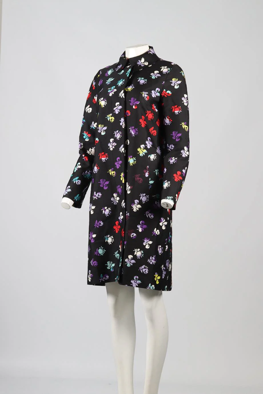 DIANE VON FURSTENBERG WOOL AND SILK BLEND COAT US 4 UK 8 - Image 3