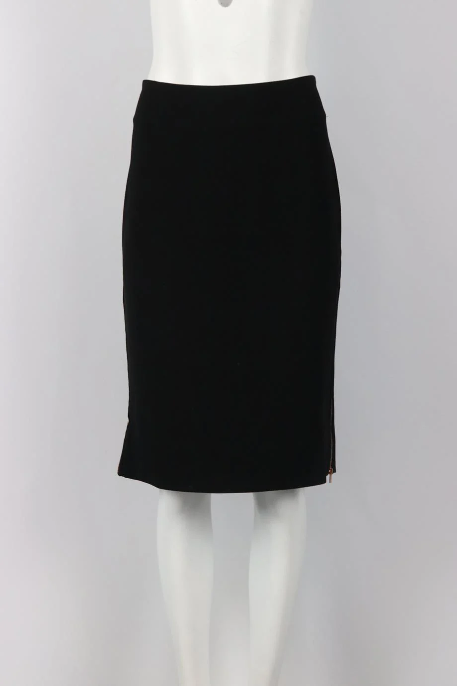 DIANE VON FURSTENBERG ZIP DETAILED CREPE SKIRT US 12 UK 16 - Image 2