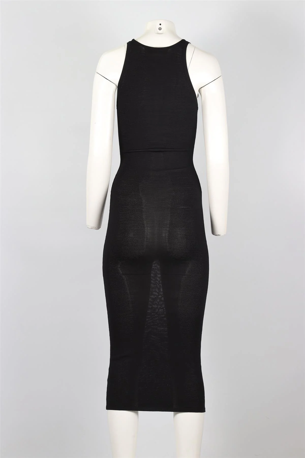 DION LEE BLACK KNIT MIDI DRESS AU 6 UK 6 - Image 4