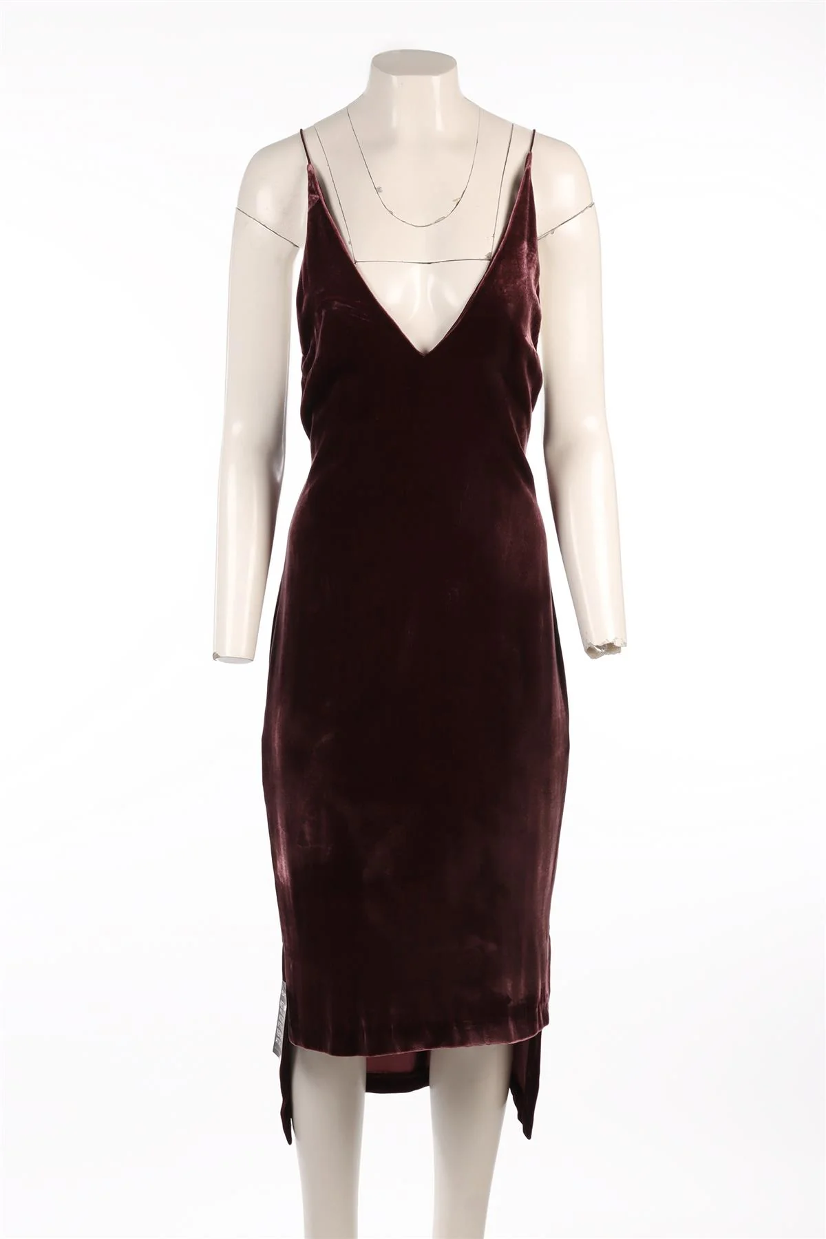 DION LEE PURPLE VELVET MIDI DRESS UK 10 - Image 2
