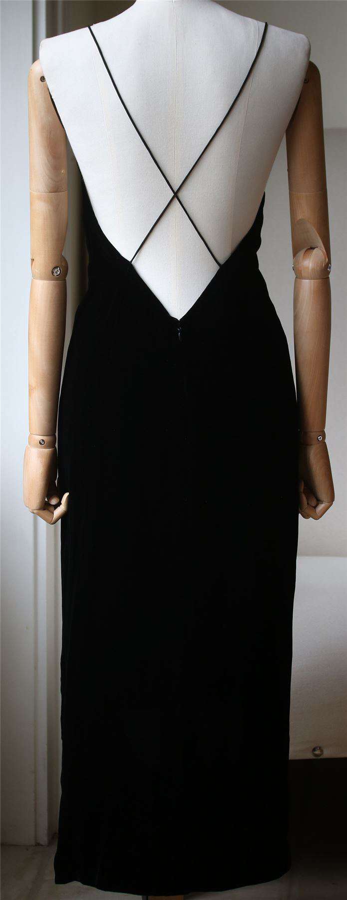DION LEE VELVET FINE LINE CAMI DRESS UK 6 - Image 5