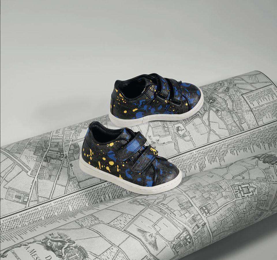 DIOR BABY BLACK PAINT SPLATTER TRAINERS EU 23 UK 6 - Image 2