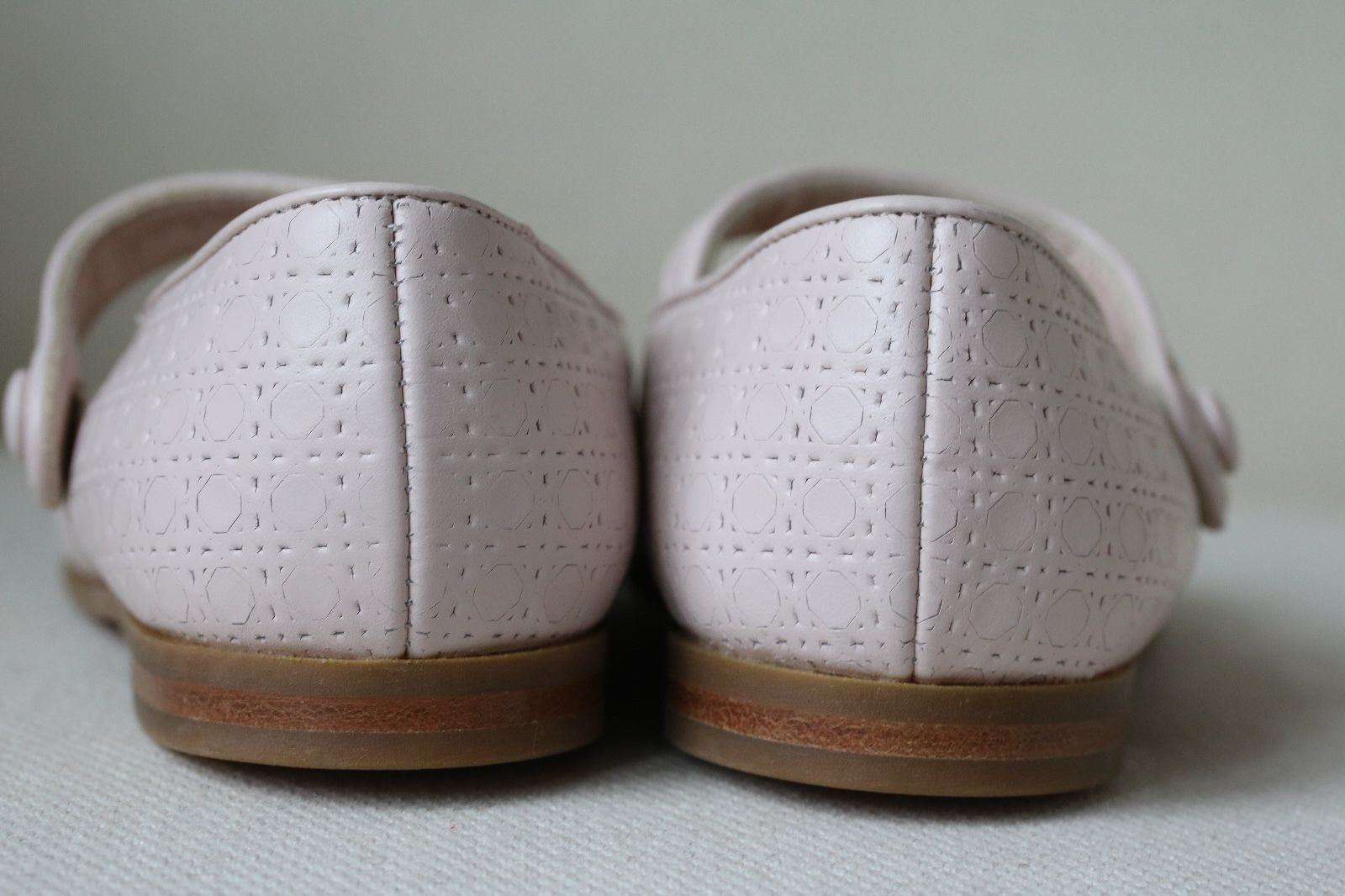DIOR BABY KIDS PINK STARDUST LEATHER CANNAGE SHOES EU 23 UK 5 - Image 3