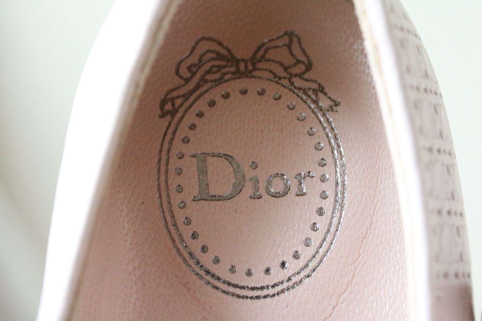 DIOR BABY KIDS PINK STARDUST LEATHER CANNAGE SHOES EU 23 UK 5 - Image 5