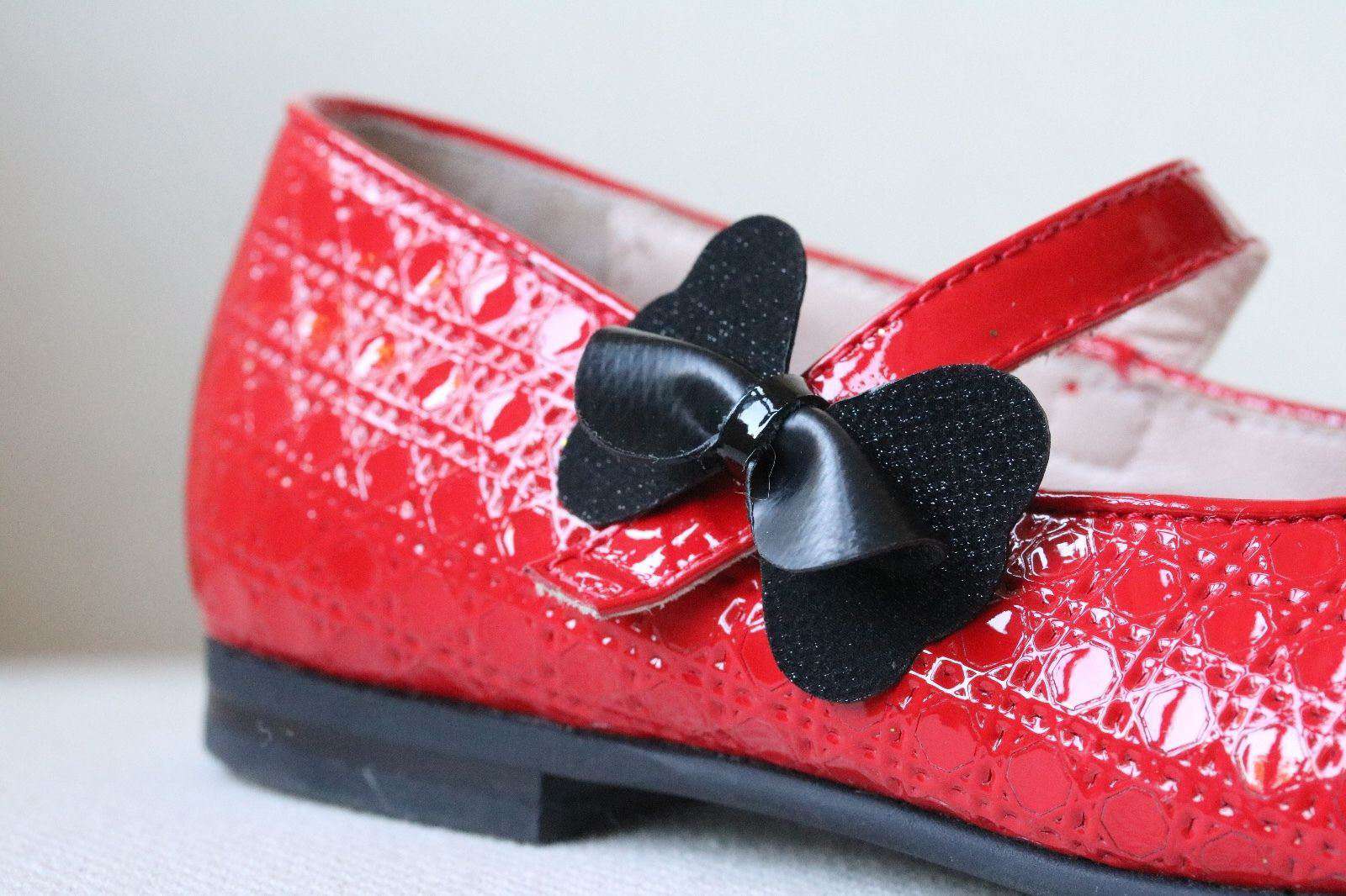DIOR BABY KIDS RED BOW LEATHER CANNAGE SHOES EU 26 UK 8.5 - Image 7