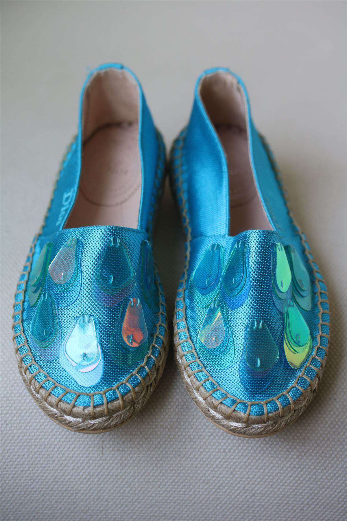 DIOR GIRLS BLUE ESPADRILLES SHOES EU 27 UK 9 - Image 2