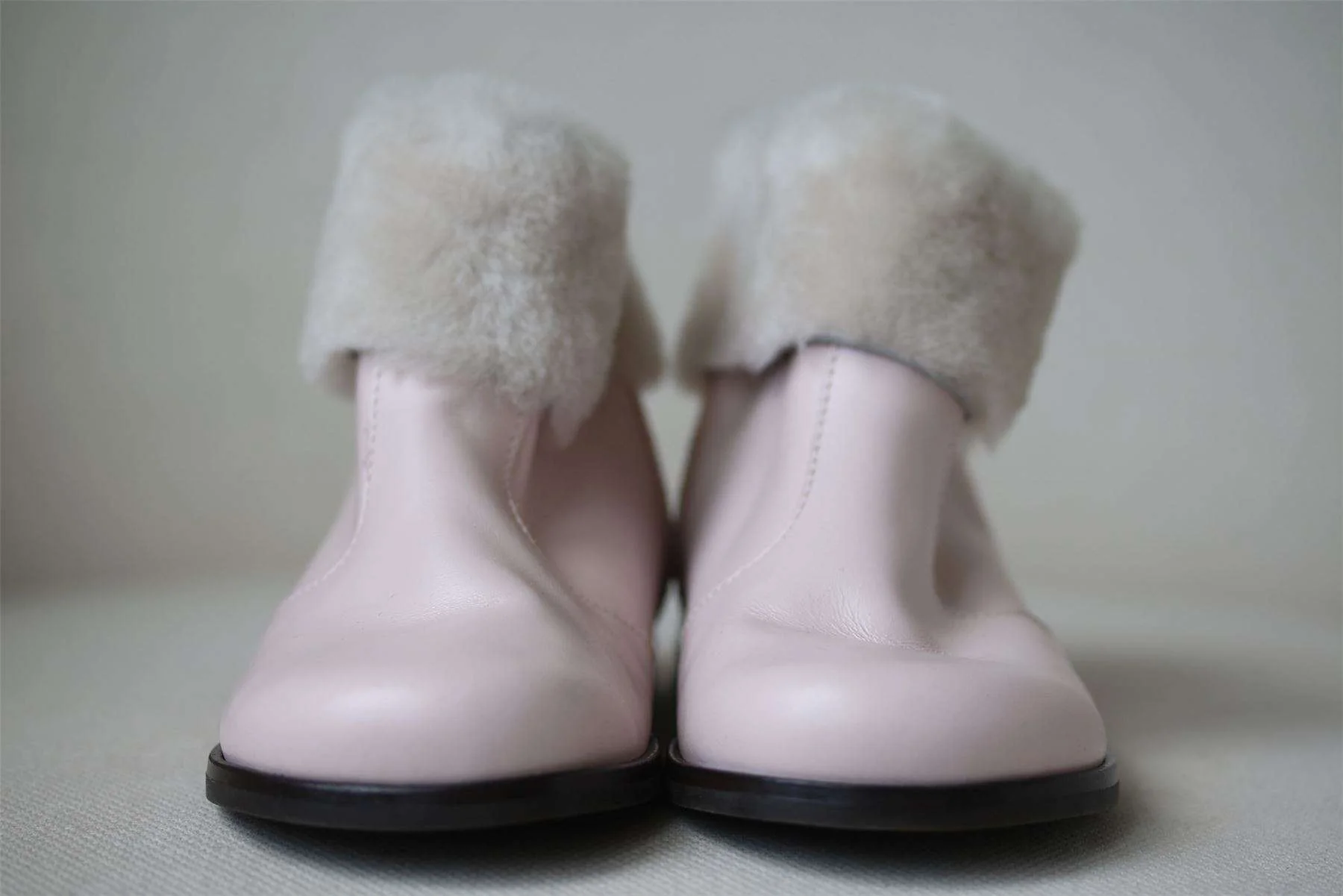 DIOR GIRLS PINK LEATHER BOOTS WITH SHEARLING LINING EU 26 UK 8.5 - Image 2