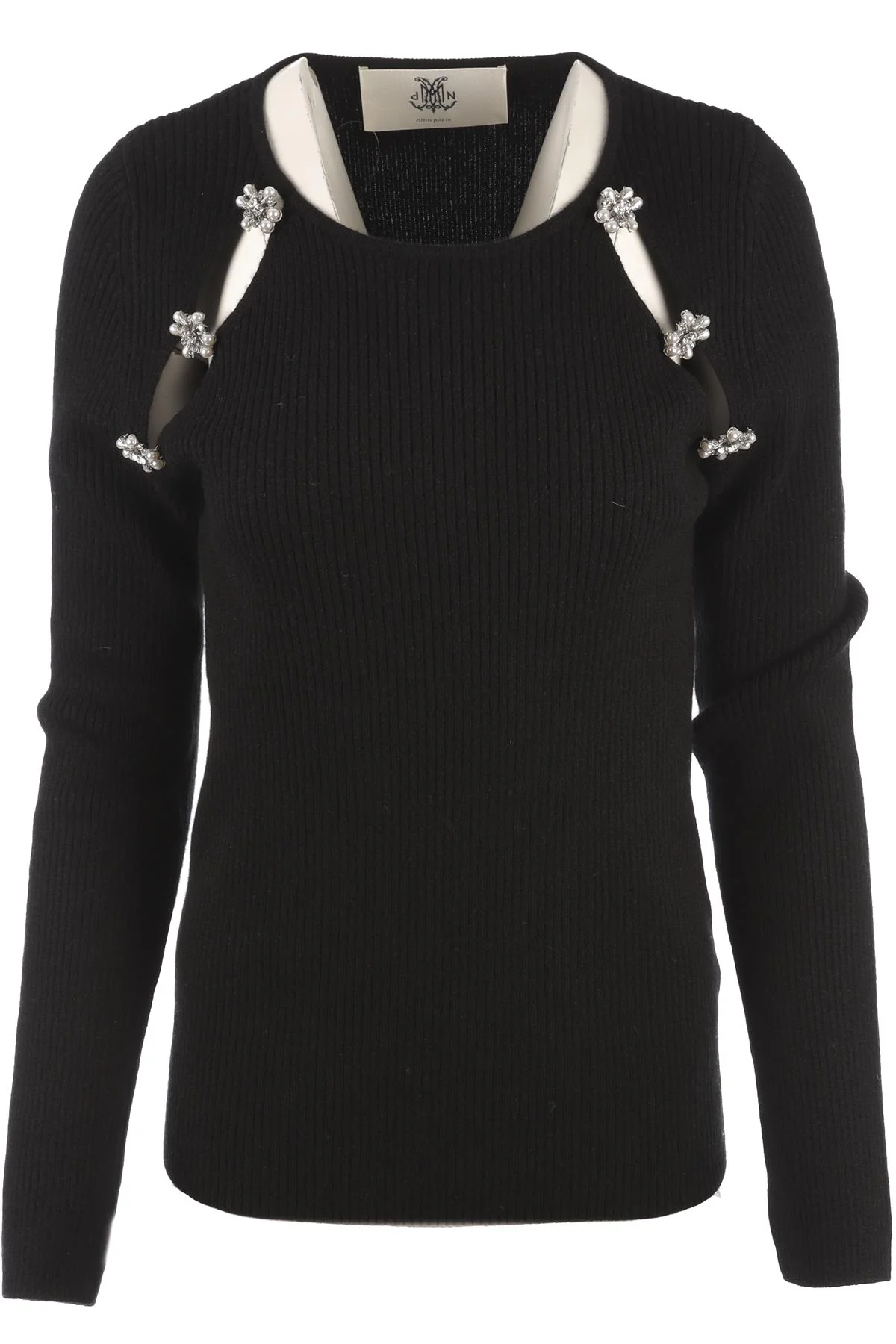 DMN PARIS BLACK CASHMERE SWEATER SMALL
