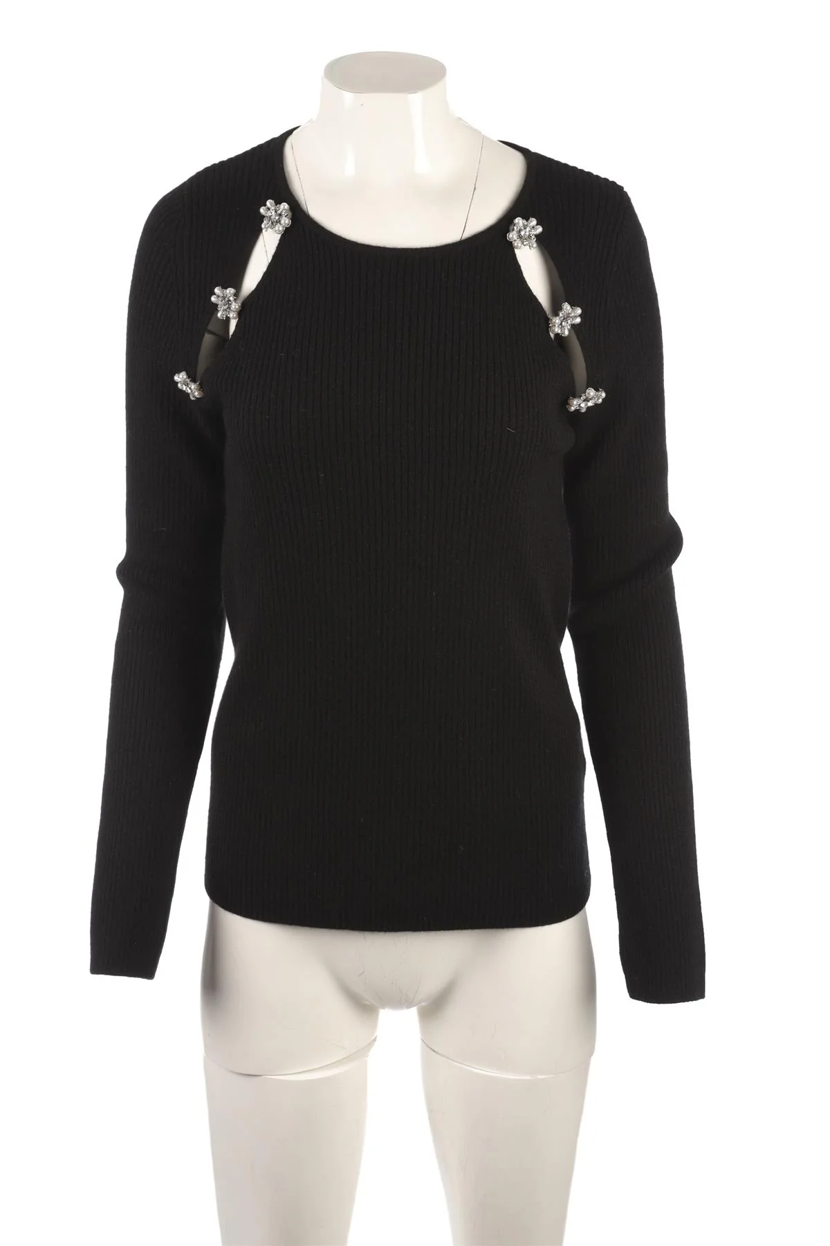 DMN PARIS BLACK CASHMERE SWEATER SMALL - Image 2