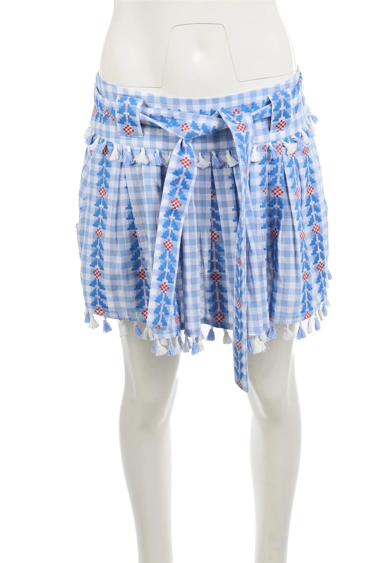 DODO BAR OR BLUE COTTON MINI SKIRT SMALL - Image 2