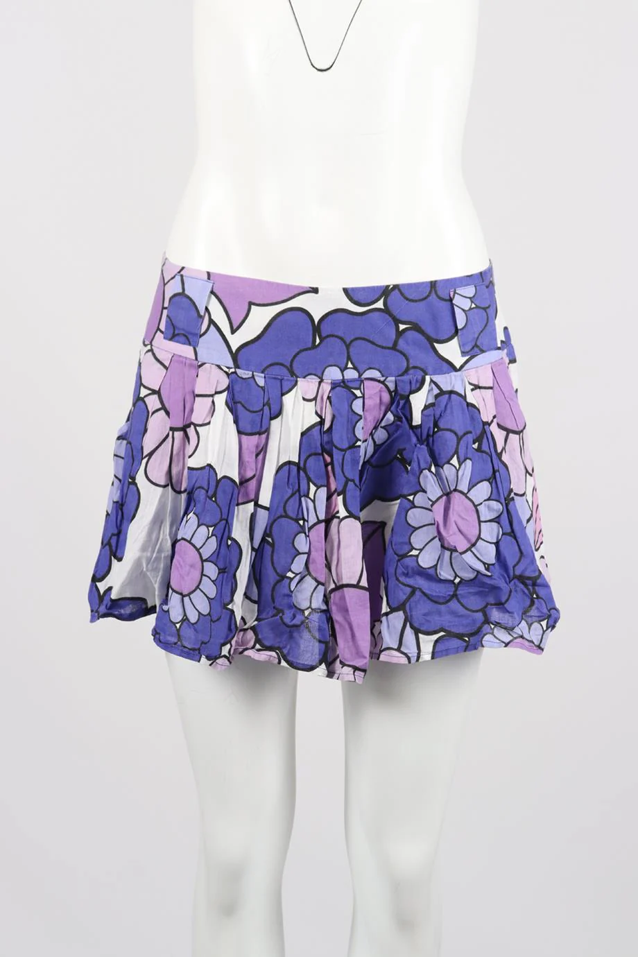 DODO BAR OR FLORAL PRINT COTTON VOILE MINI SKIRT SMALL - Image 2