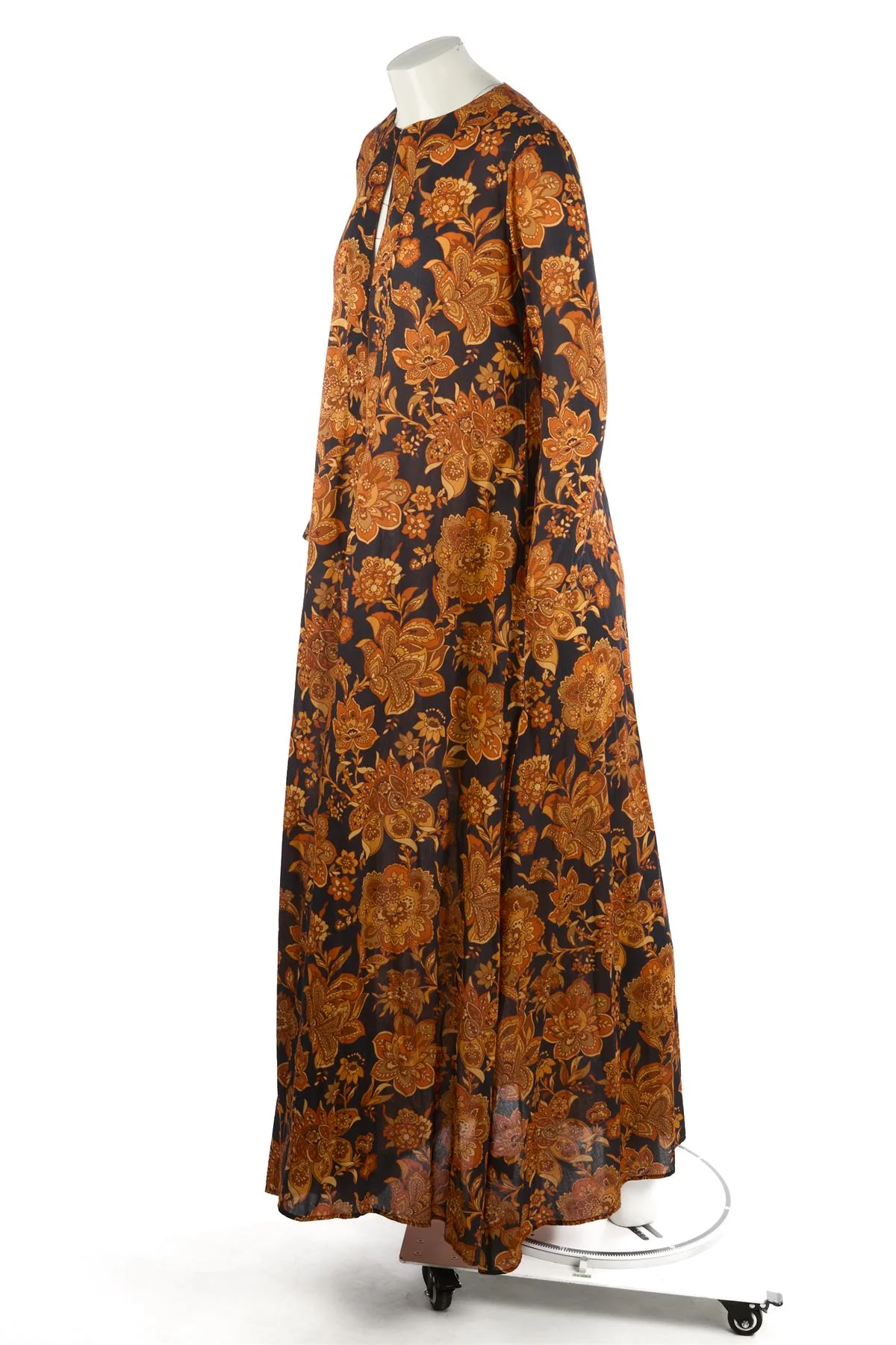 DODO BAR OR ORANGE COTTON MAXI DRESS SMALL - Image 3