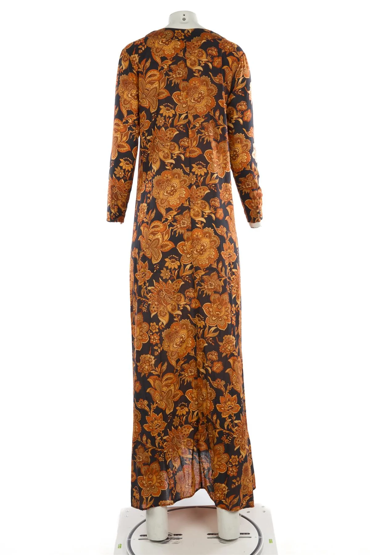 DODO BAR OR ORANGE COTTON MAXI DRESS SMALL - Image 4