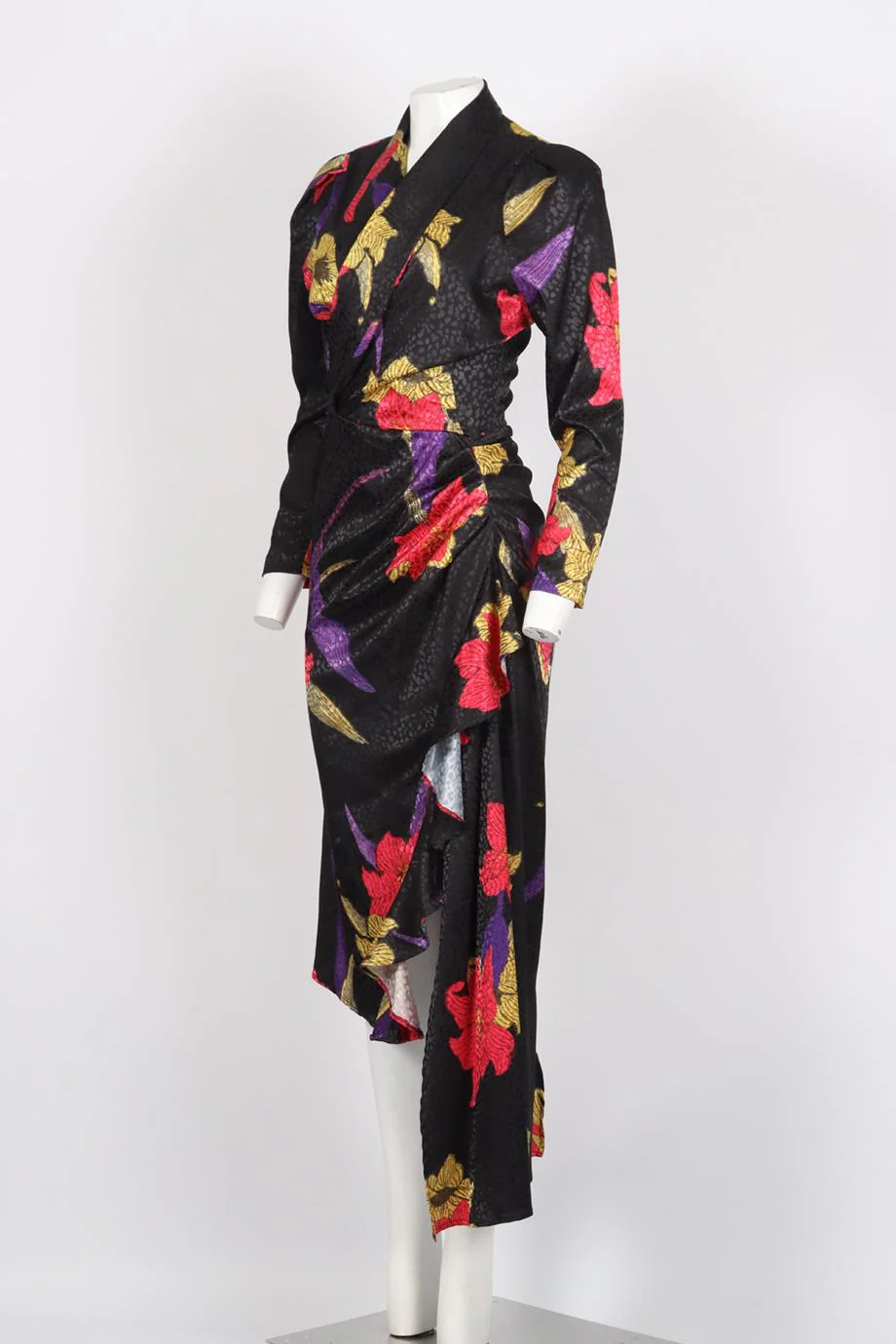 DODO BAR OR PRINTED SATIN MIDI DRESS IT 42 UK 10 - Image 3