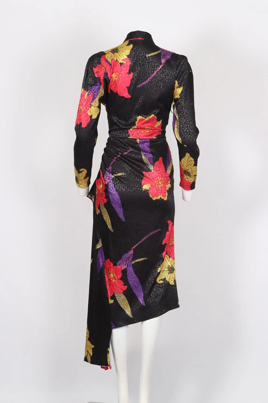 DODO BAR OR PRINTED SATIN MIDI DRESS IT 42 UK 10 - Image 4