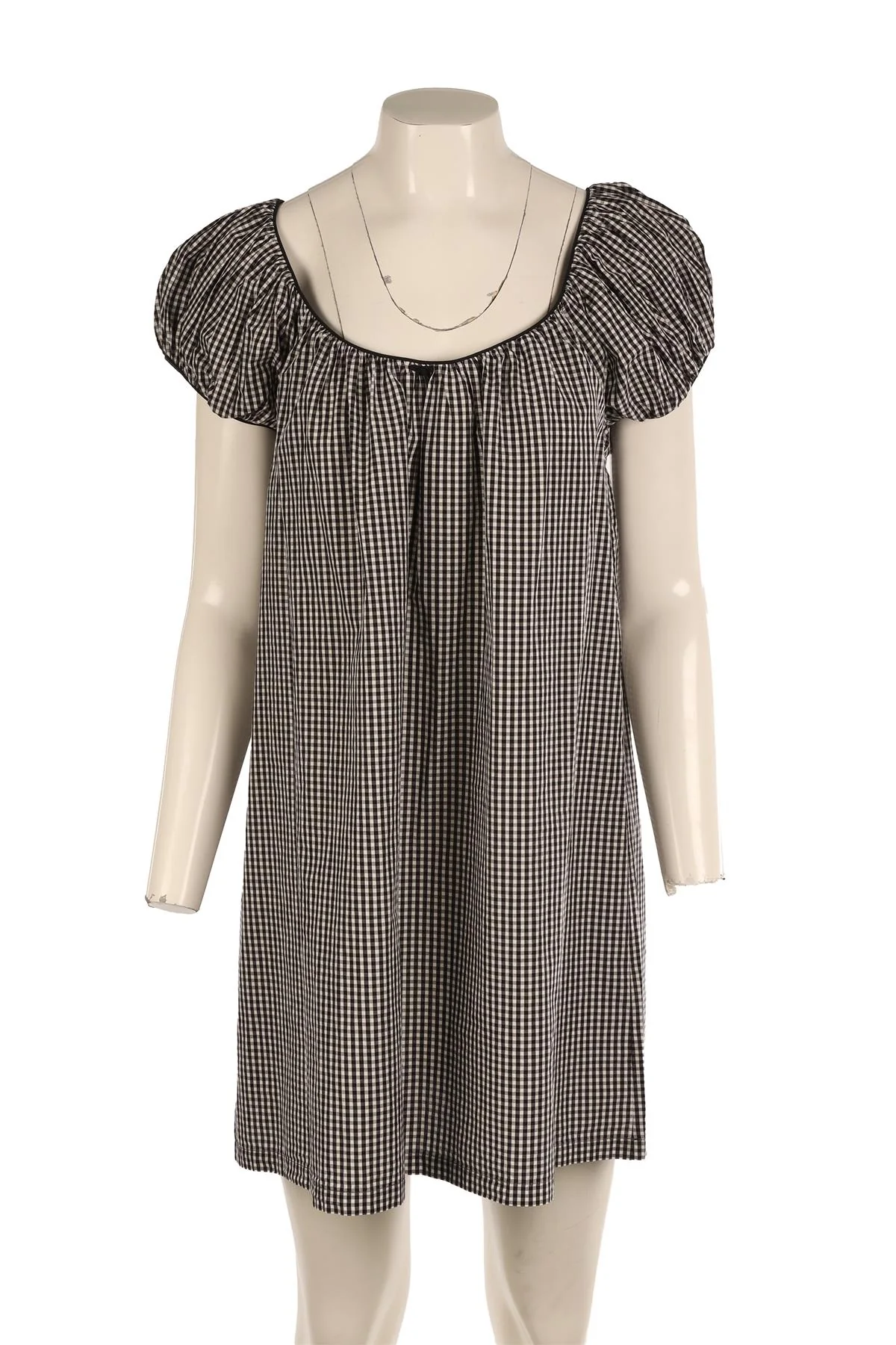 DOEN BLACK COTTON DRESS MEDIUM - Image 2