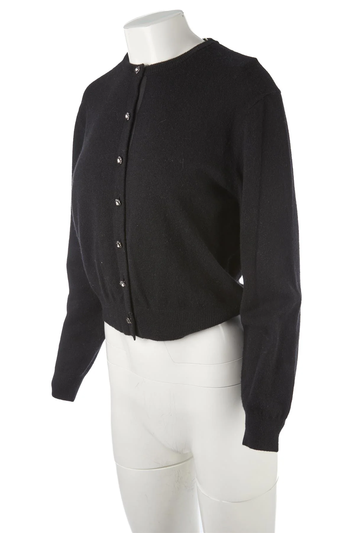 DOEN BLACK WOOL CARDIGAN MEDIUM - Image 3