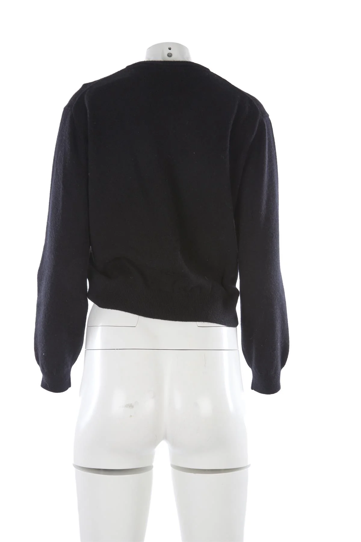 DOEN BLACK WOOL CARDIGAN MEDIUM - Image 4