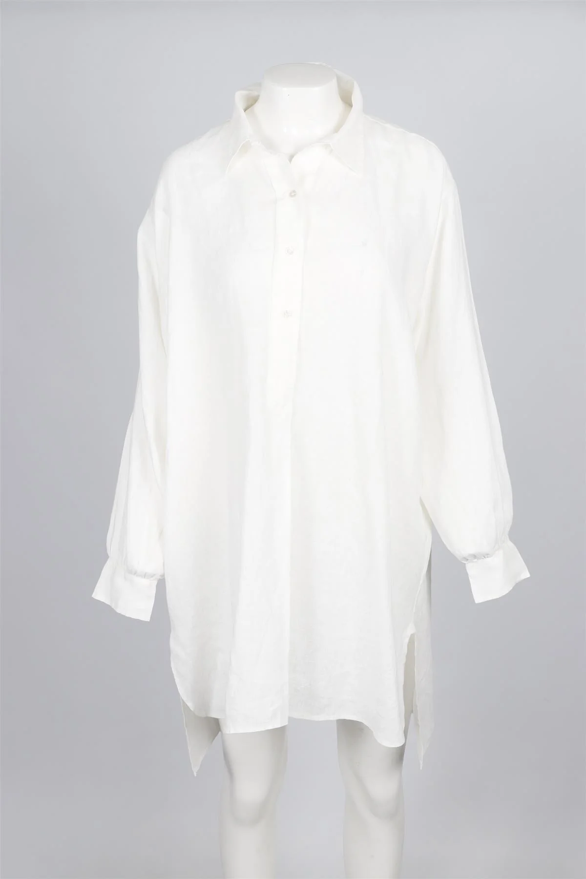 DOEN WHITE LINEN DRESS LARGE - Image 2