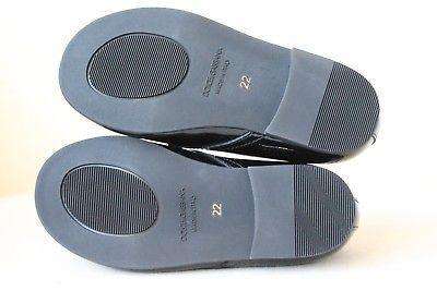 DOLCE AND GABBANA BABY BLACK DERBY PATENT LEATHER SHOES EU 22 UK 5 - Image 7
