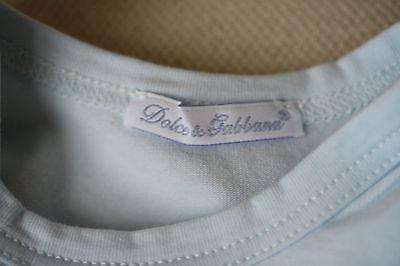 DOLCE AND GABBANA BABY BLUE COTTON BODYVEST 6-9 MONTHS - Image 5