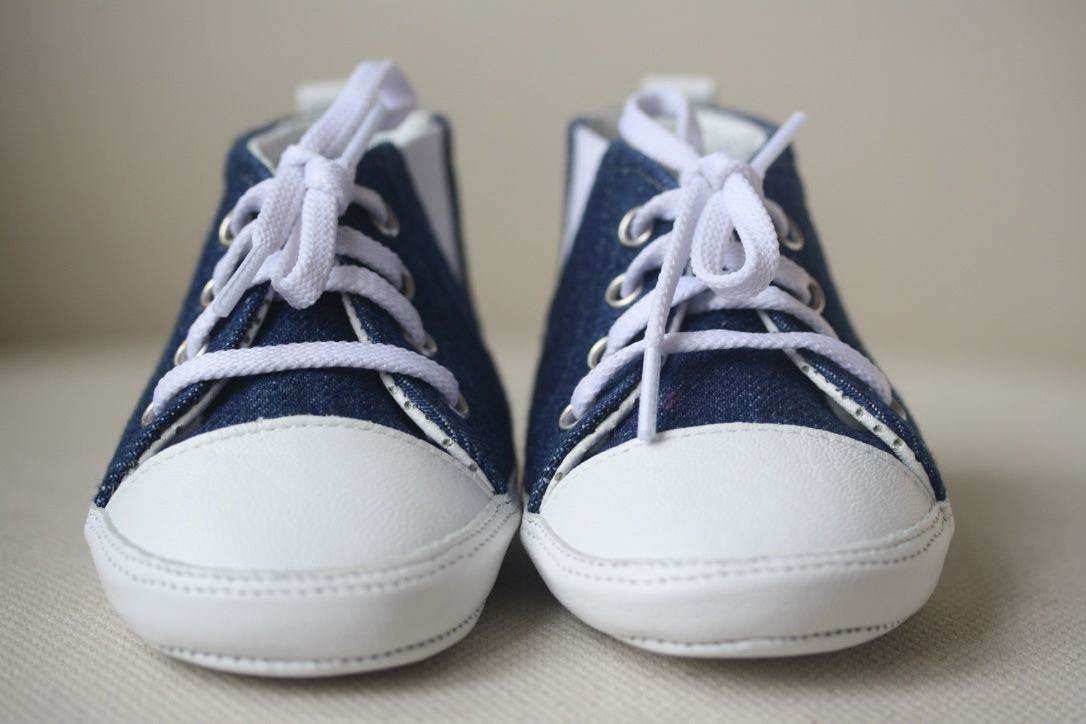 DOLCE AND GABBANA BABY BLUE DENIM SHOES EU 19 UK 3 - Image 3