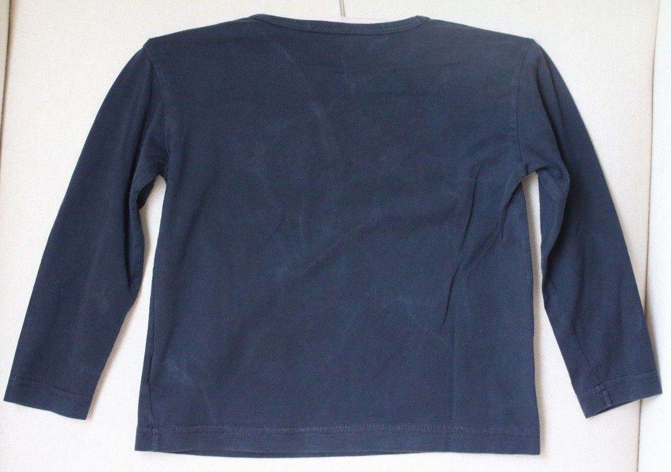 DOLCE AND GABBANA BABY BOYS NAVY LONG SLEEVE CROWN TOP 2 YEARS - Image 4