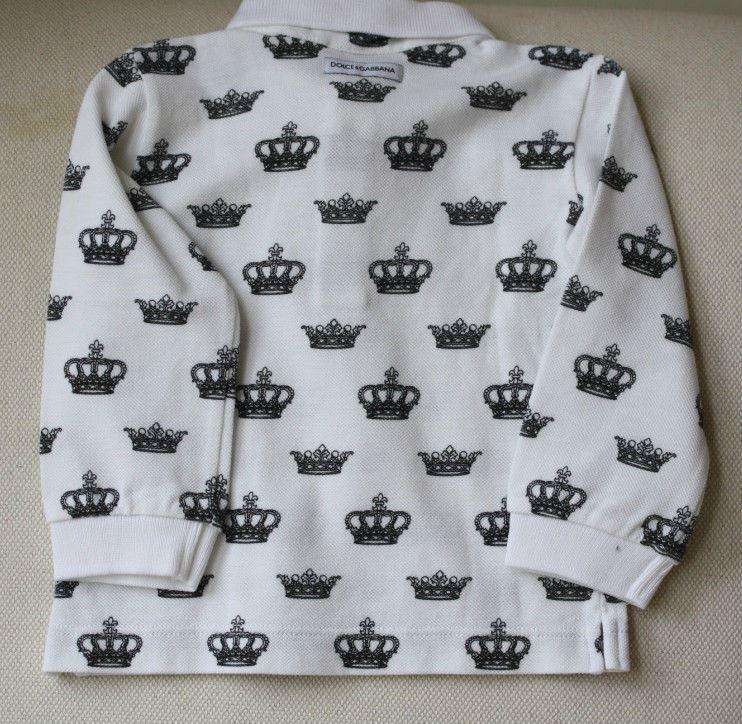 DOLCE AND GABBANA BABY CROWN POLO SHIRT TOP 3-6 MONTHS - Image 4