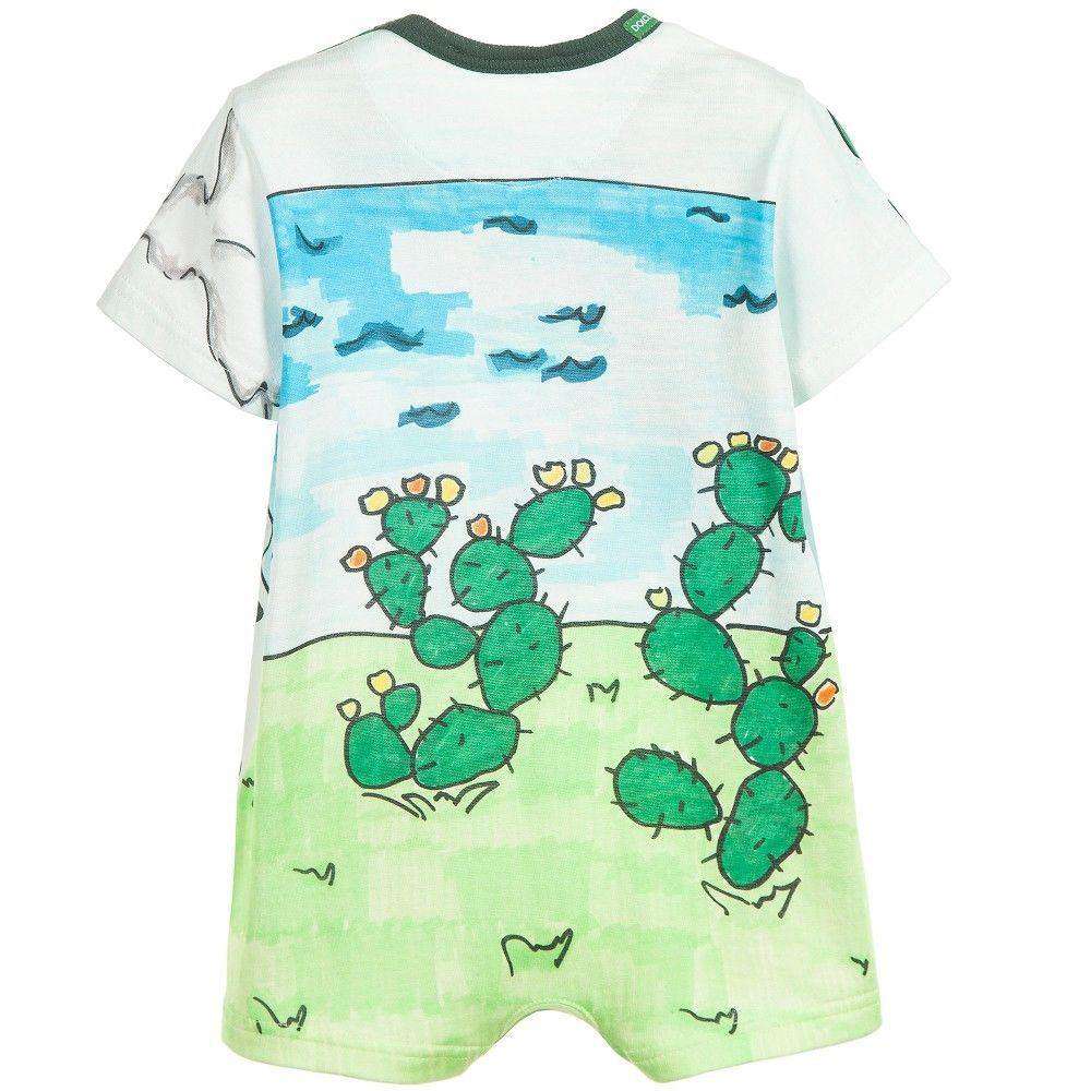 DOLCE AND GABBANA BABY ELEPHANT BEACH PRINT SHORTIE 9-12 MONTHS - Image 3
