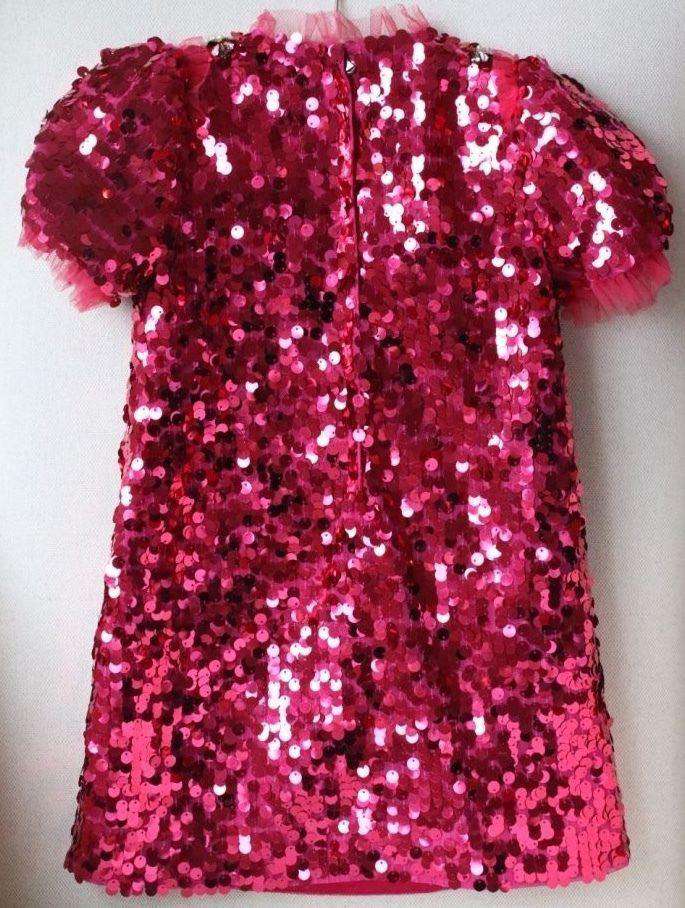 DOLCE AND GABBANA BABY GIRLS SEQUIN DRESS 4 YEARS - Image 10