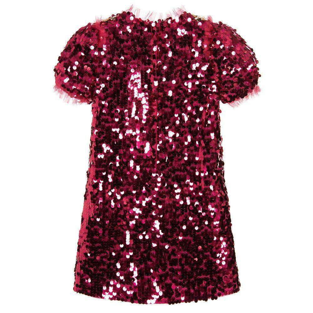 DOLCE AND GABBANA BABY GIRLS SEQUIN DRESS 4 YEARS - Image 7