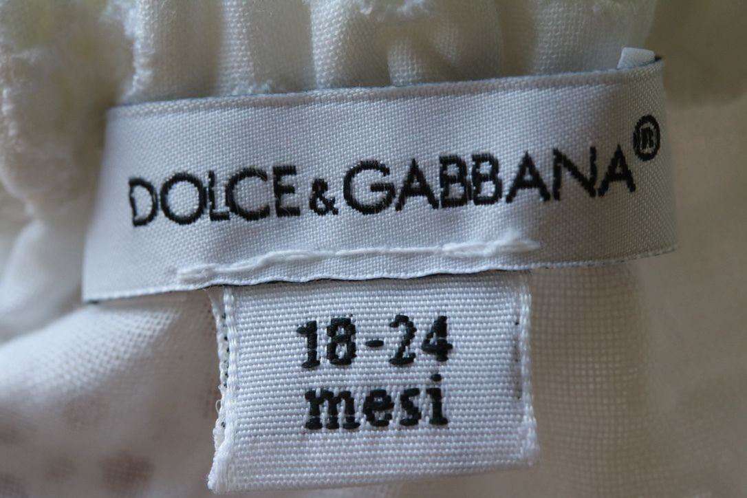 DOLCE AND GABBANA BABY GIRLS WHITE DRESS 18-24 MONTHS - Image 5
